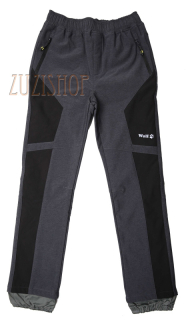 Chlapecké softshellové kalhoty s fleesem Wolf  B2394  šedé vel. 122