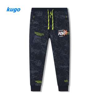 Chlapecké bavlněné tepláky Kugo FT6029 vel. 158 šedé