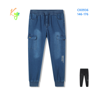 Chlapecké riflové tepláky Kugo CK0936 vel. 146-176