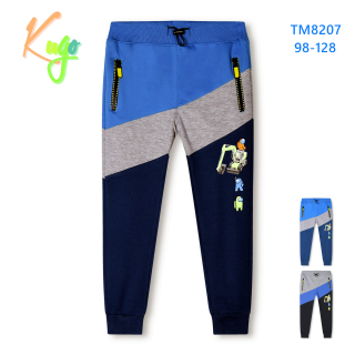 Chlapecké tepláky s bagrem Kugo TM8207 vel. 98-128