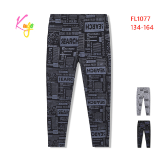 Dívčí bavlněné legíny Kugo FL1077 vel. 134-164