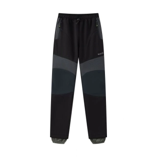 Chlapecké softshellové kalhoty s fleesem Wolf B2494 vel. 116 černé - černý zip